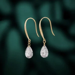 18K Gold Lab-Grown Diamond Earrings — 1.07 ct