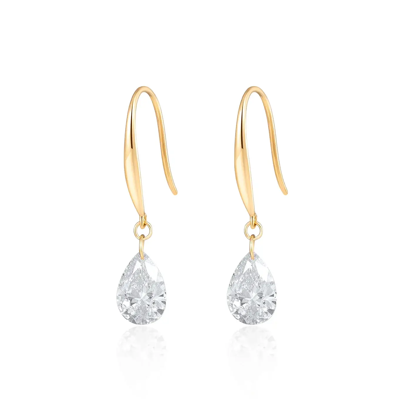 18K Gold Lab-Grown Diamond Earrings — 1.07 ct — view 4