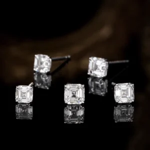 PT950 Platinum Lab-Grown Diamond Earrings — 0.62 ct