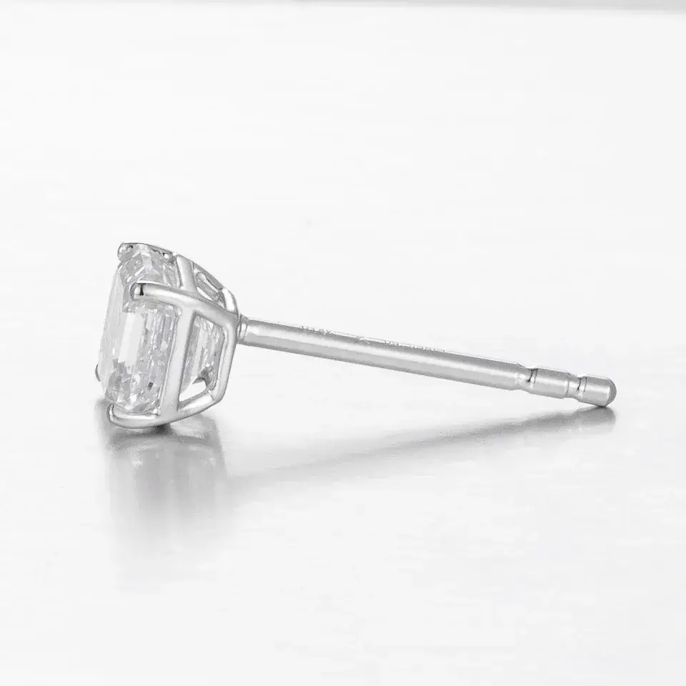 PT950 Platinum Lab-Grown Diamond Earrings — 0.62 ct — view 5