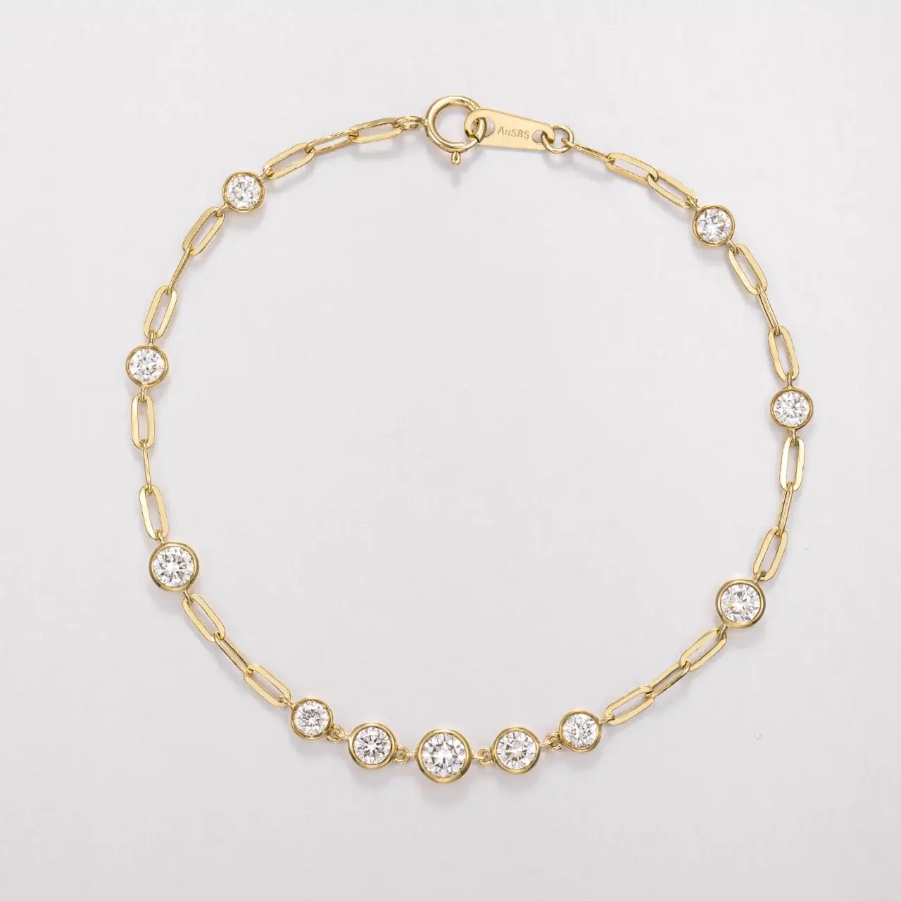 14K Gold Lab-Grown Diamond Bracelet — 1.15 ct — view 4