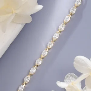 14K Gold Lab-Grown Diamond Bracelet — 1.31 ct