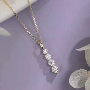14K Gold Lab-Grown Diamond Necklace — 0.56 ct